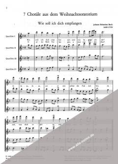 7 Choräle aus dem Weihnachtsoratorium von Johann Sebastian Bach 