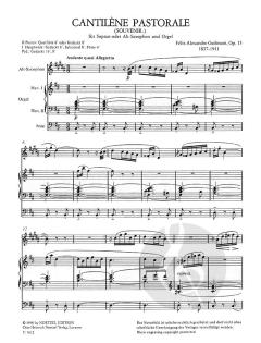 Cantilène pastorale von Alexandre Guilmant 