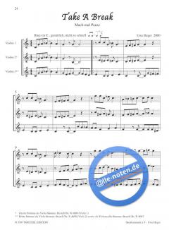 Straßenmusik à 3 für 3 Violinen und Bassinstrument ad lib. Cello im Alle Noten Shop kaufen (Partitur)