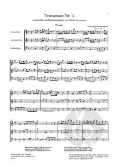 Triosonate Nr. 4 von Giovanni Battista Pergolesi 