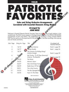 Patriotic Favorites for Strings von John Moss 