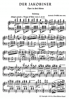 Der Jakobiner op. 84, B 200 von Antonín Dvorák 