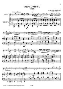 Impromptu von Bohuslav Martinu 
