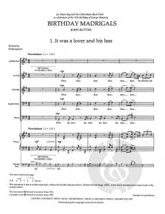 Birthday madrigals (John Rutter) 