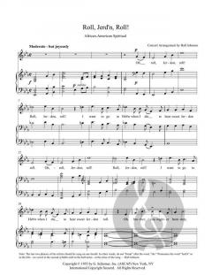 Roll, Jordan Roll (E-flat) von Hall Johnson 