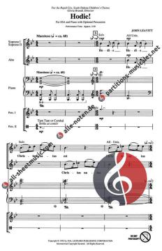 Hodie! With Optional Percussion (John Leavitt) 