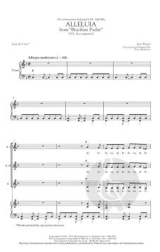 Alleluia From Brazilian Psalm (Jean Berger) 