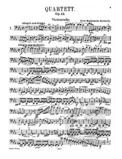 Streichquartette von Felix Mendelssohn Bartholdy im Alle Noten Shop kaufen (Stimmensatz)