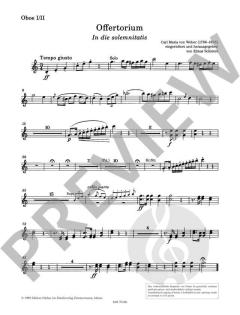 Offertorium in die solemnitatis von Carl Maria von Weber 